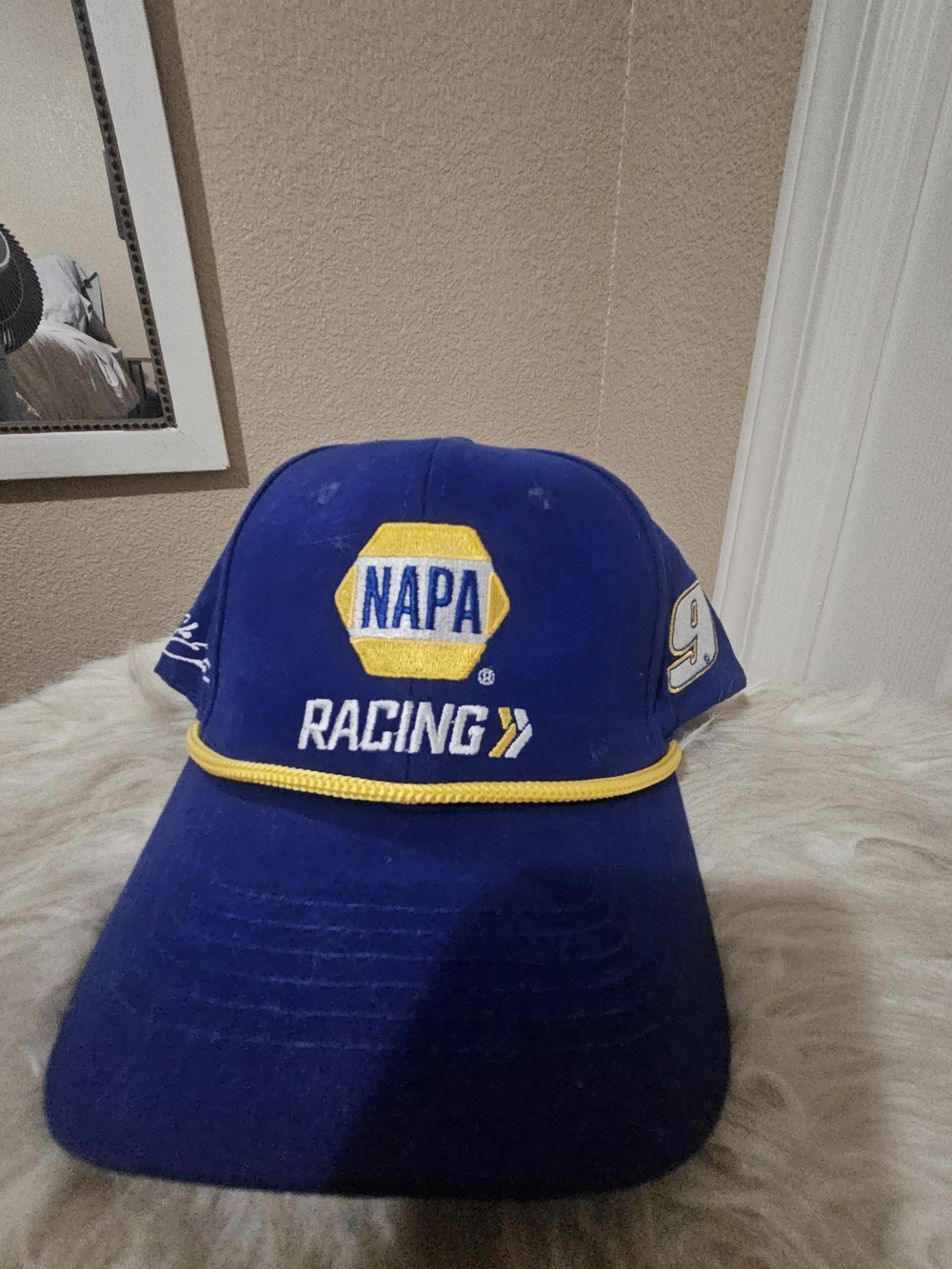 NAPA Racing Logo Cap in Blue & Yellow